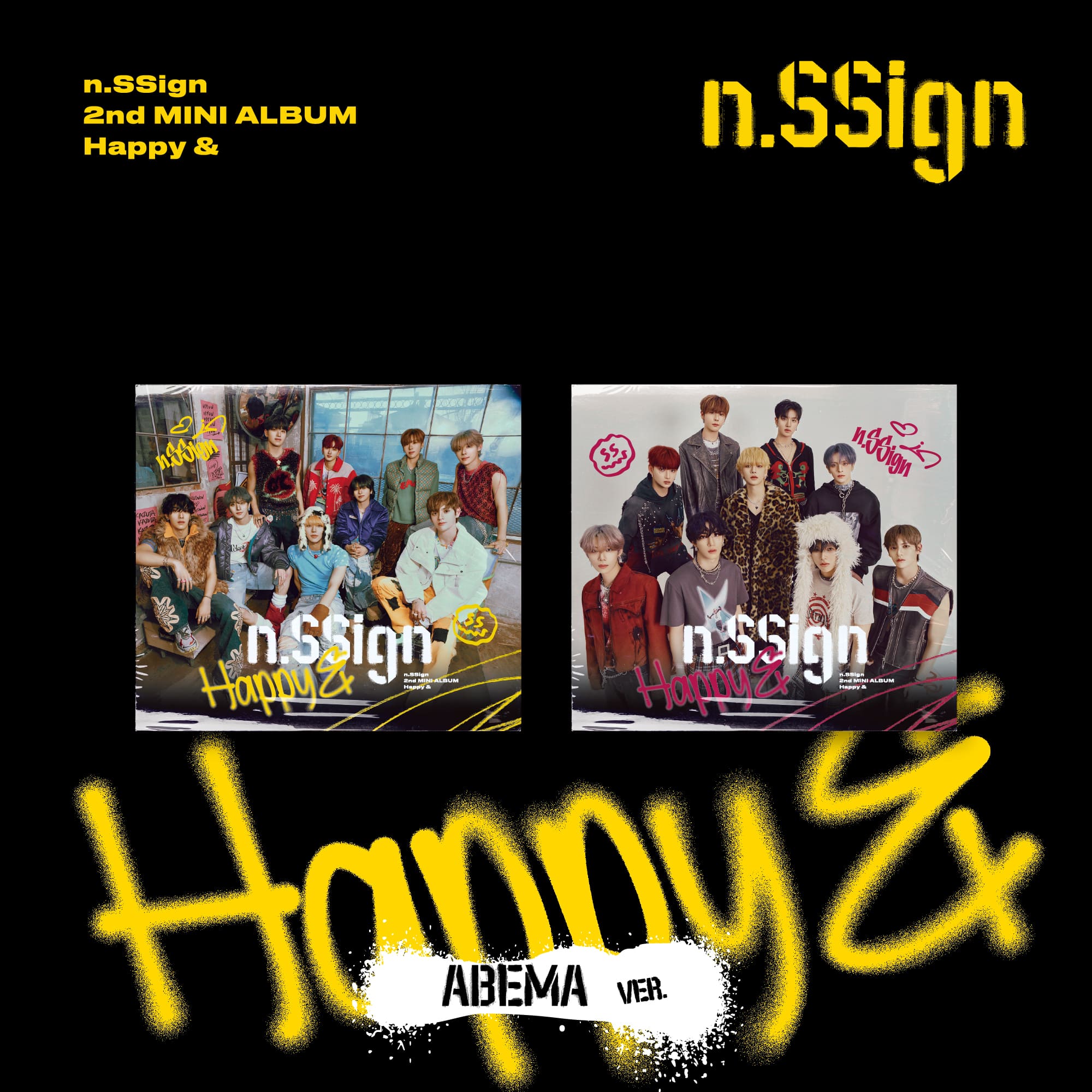 n.SSign 2nd Mini Album [Happy &] (ABEMA VER)
