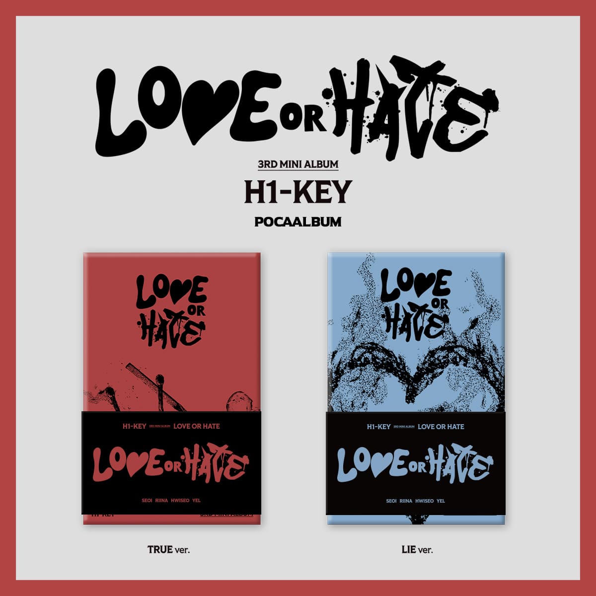 H1-KEY 3rd Mini Album [LOVE or HATE] (POCA ALBUM)
