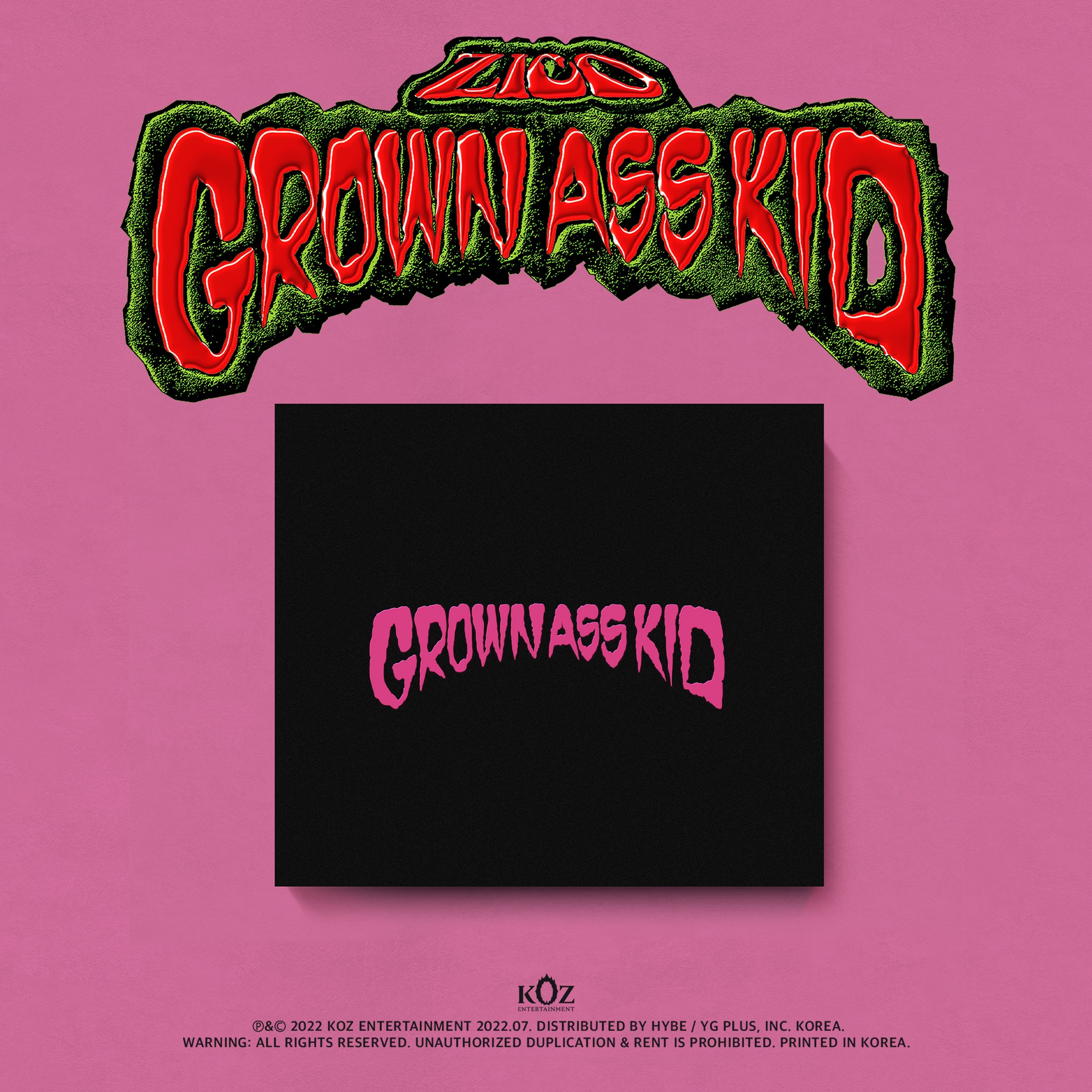 ZICO 4th Mini Album [Grown Ass Kid] (Jewel Ver.)
