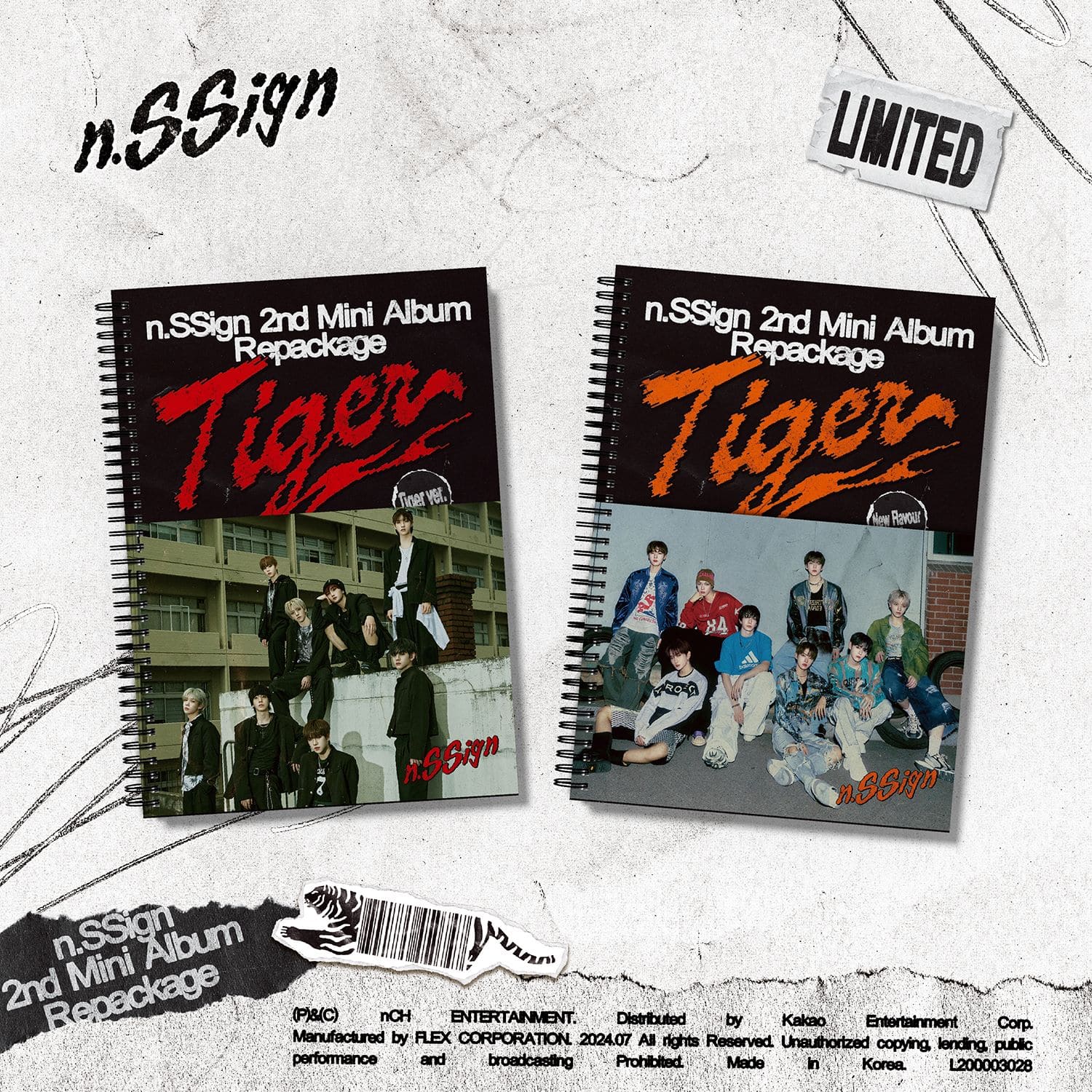 n.SSign 2nd Mini Album Repackage [Tiger]