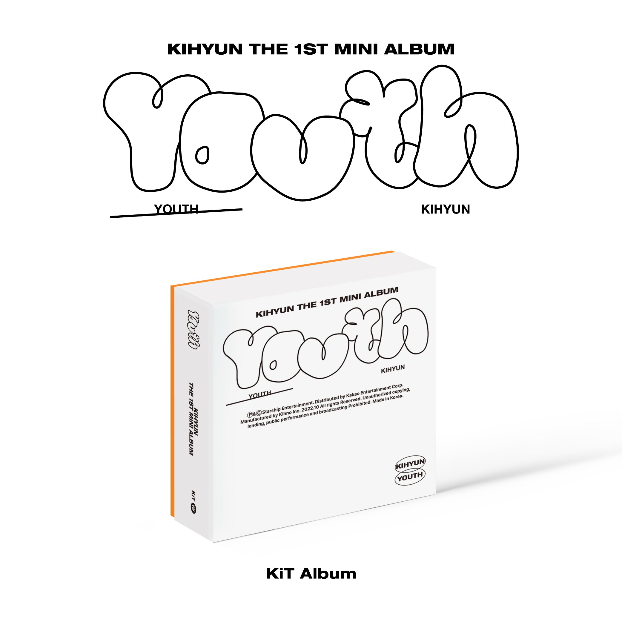 KIHYUN 1st Mini Album [YOUTH] (KiT Album)