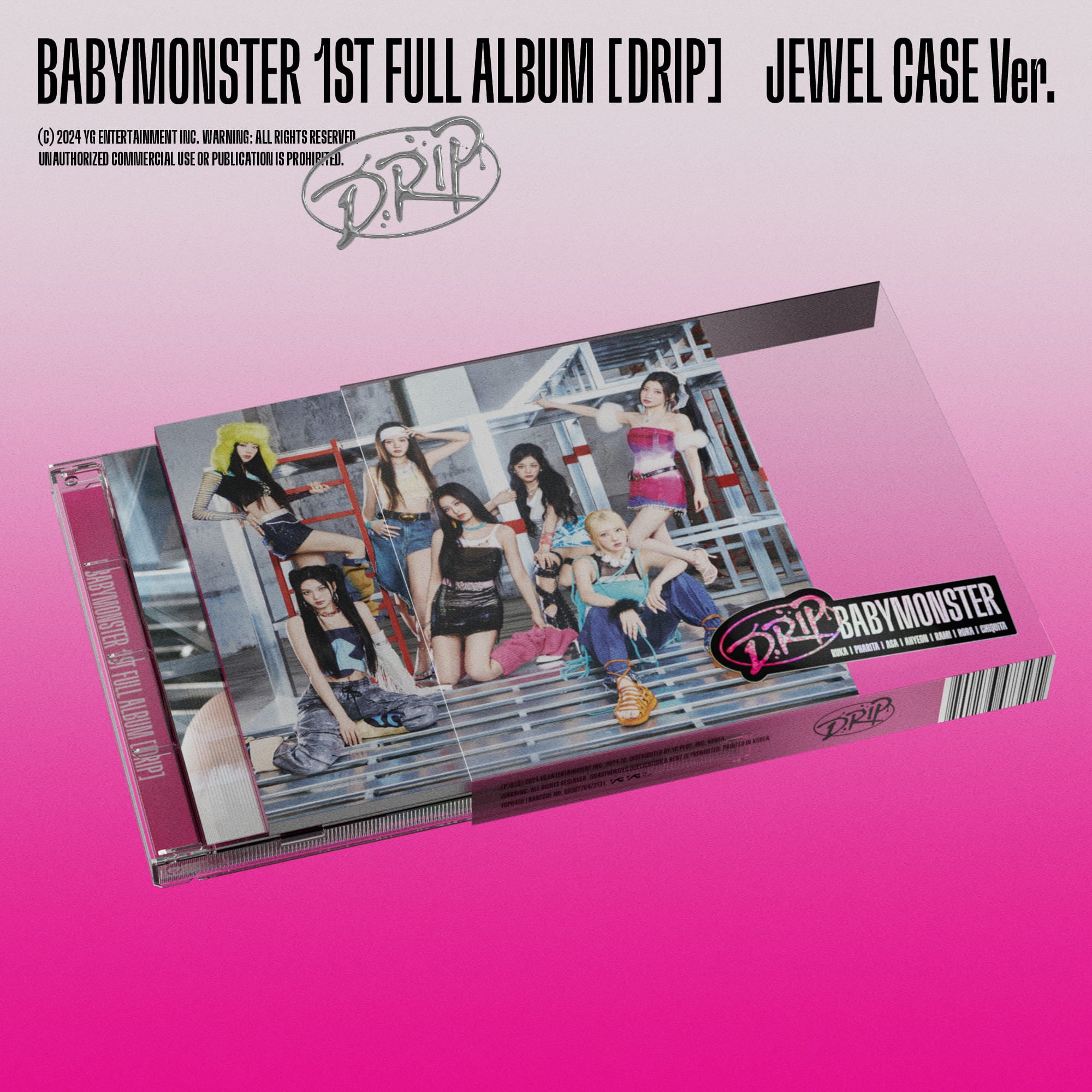 BABYMONSTER - 1ST FULL ALBUM [DRIP] JEWEL CASE VER.