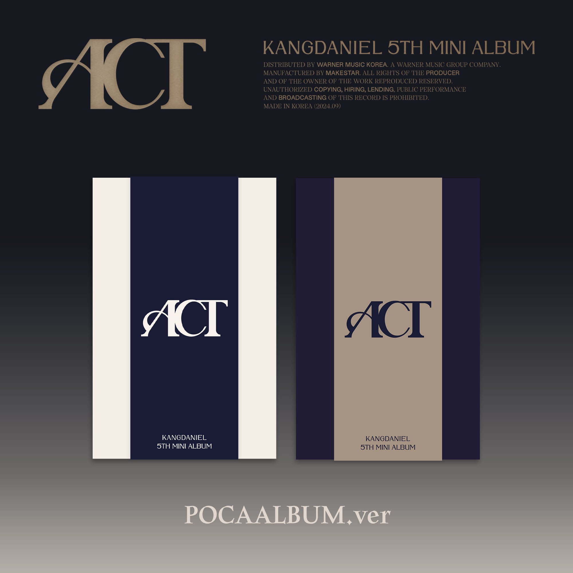 KANG DANIEL 5th Mini Album [ACT] (POCA ALBUM)