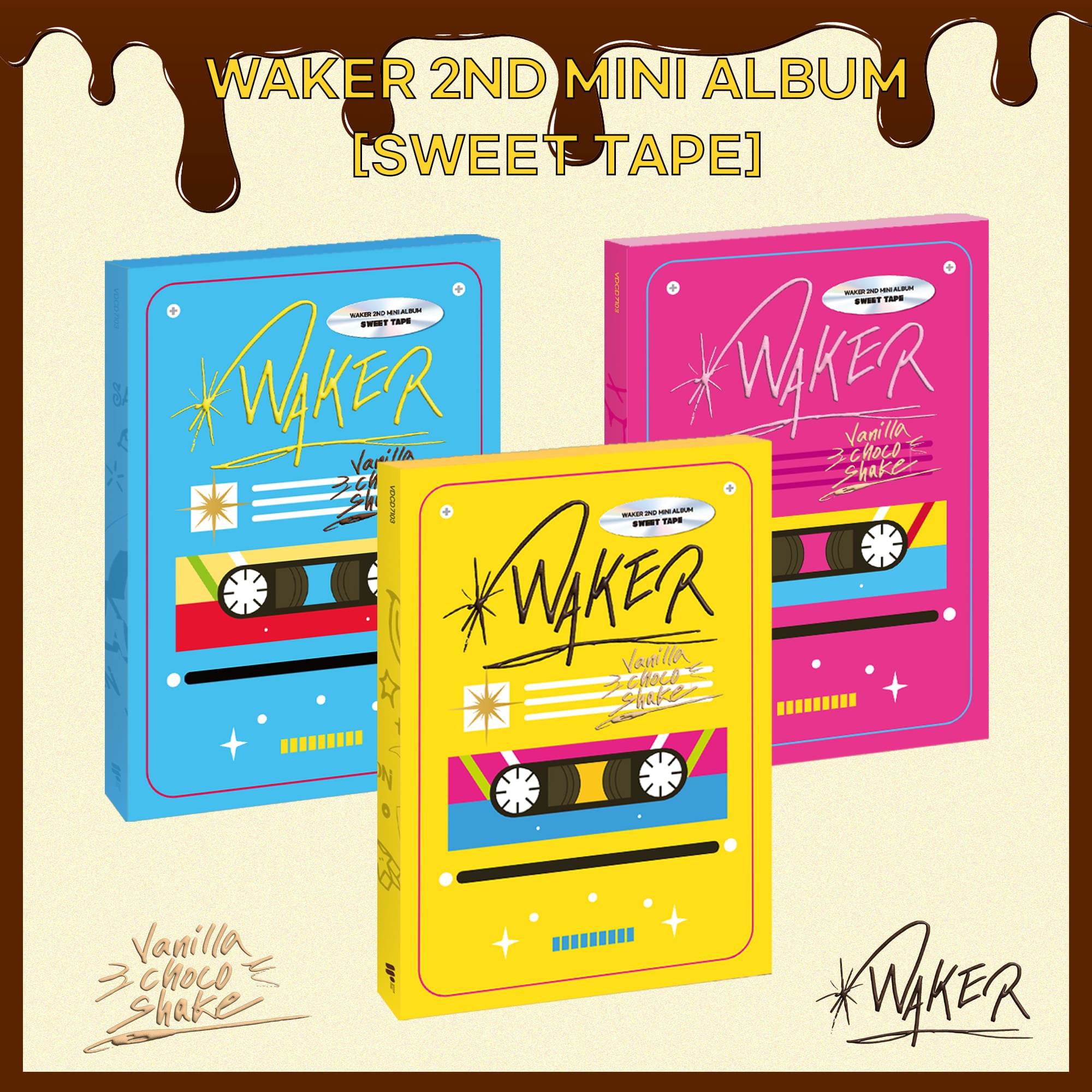 WAKER 2nd Mini Album [Sweet Tape]