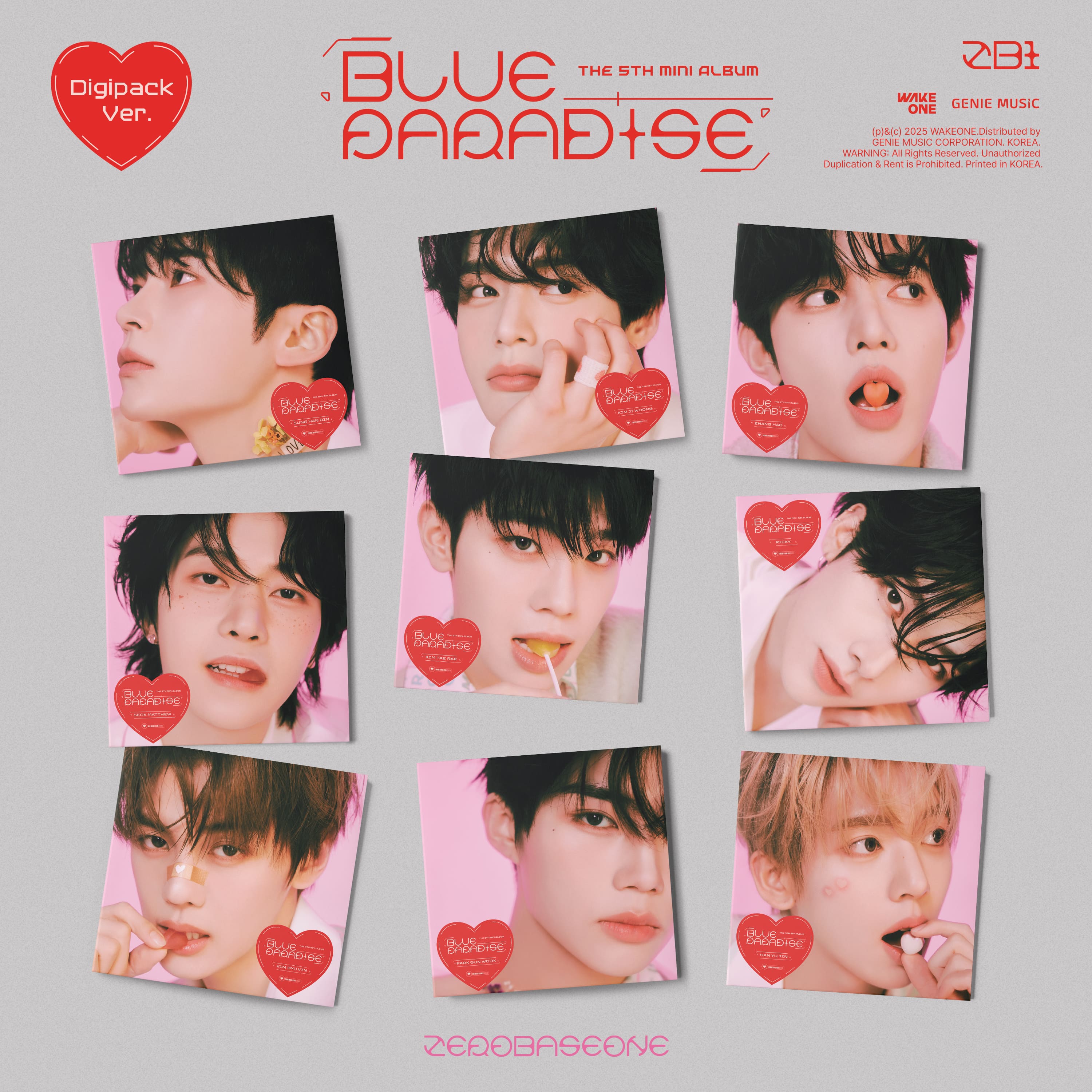 ZEROBASEONE 5th Mini Album [BLUE PARADISE] (Digipack Ver.)