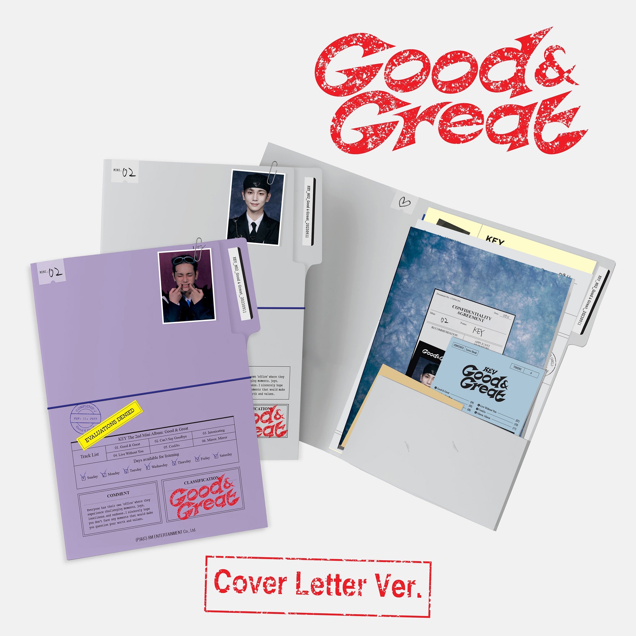 KEY 2nd Mini Album [Good & Great] (Cover Letter Ver.)