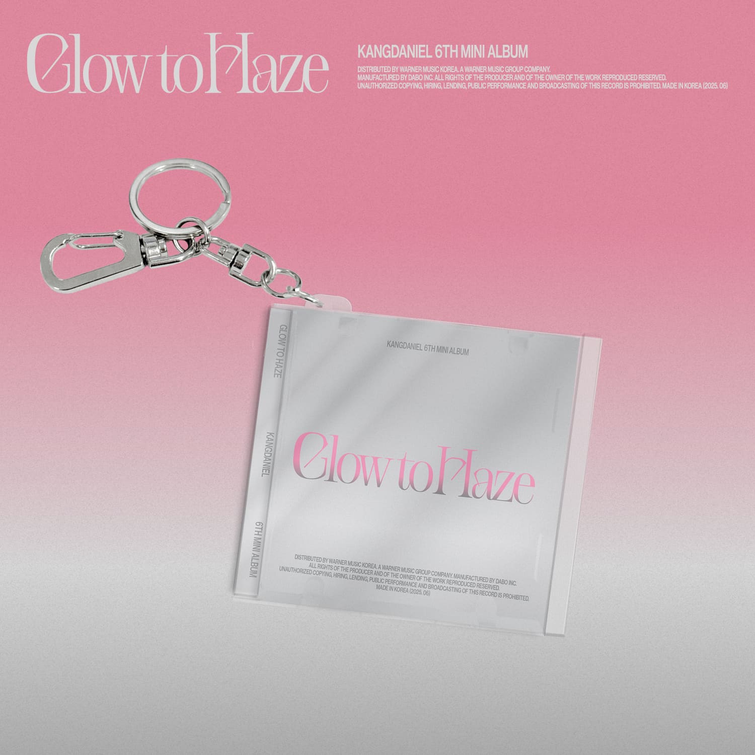 KANG DANIEL 6th Mini Album [Glow to Haze] (MINI CD KEYRING Ver.)