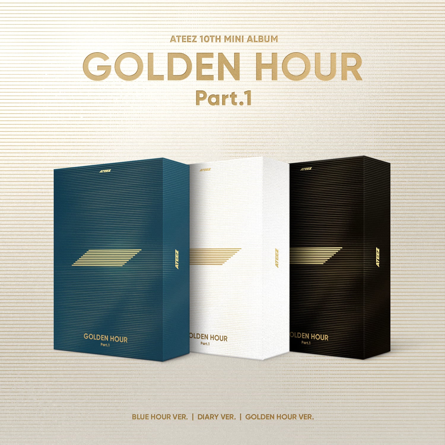 ATEEZ 10TH MINI ALBUM – GOLDEN HOUR : Part.1