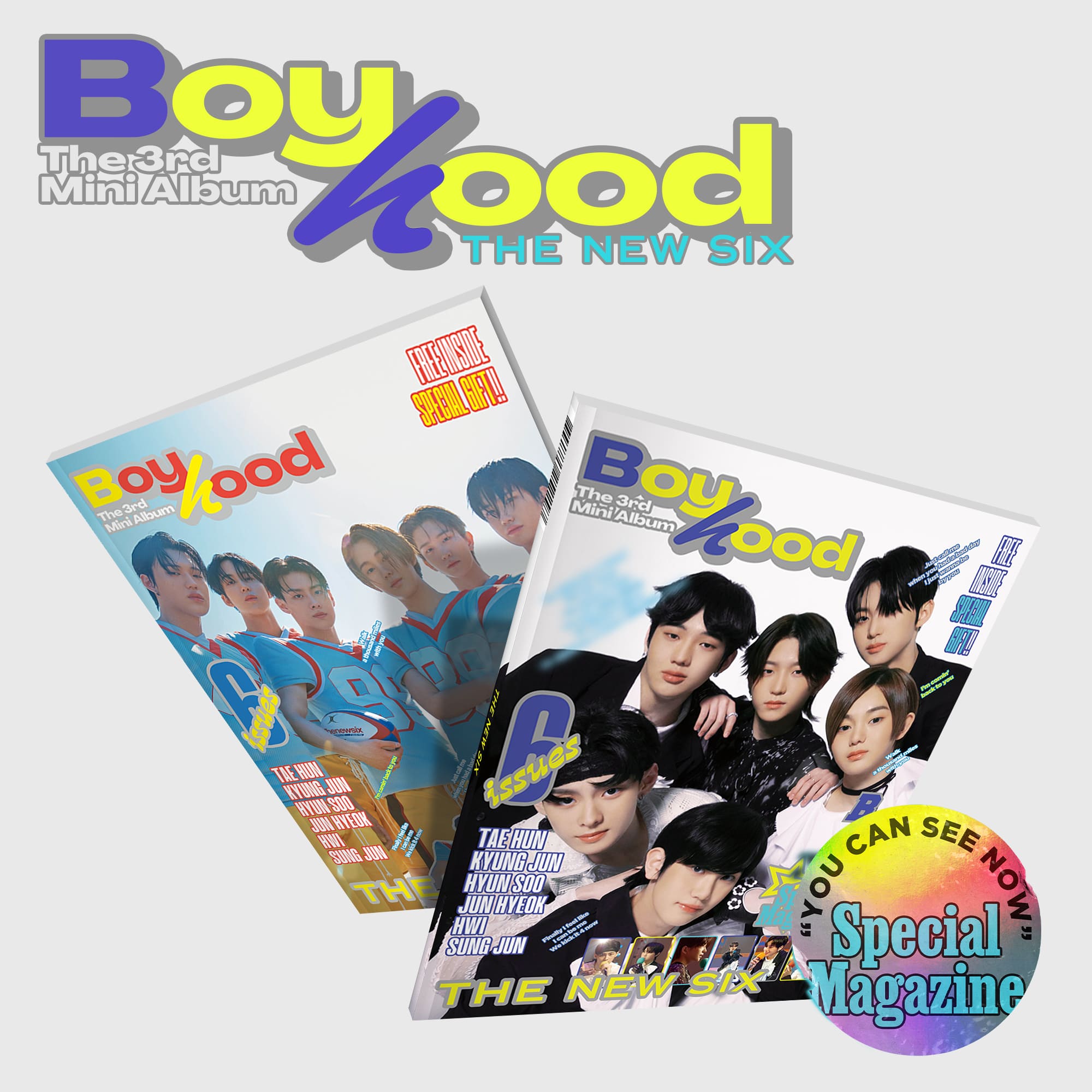THE NEW SIX (TNX) 3rd Mini Album [BOYHOOD]
