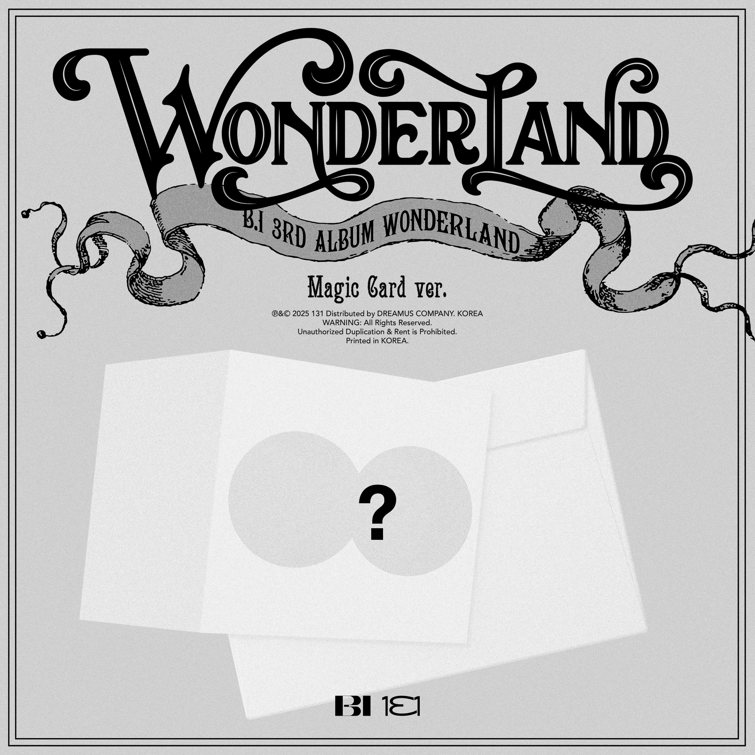 B.I - [WONDERLAND] (3RD ALBUM) (MAGIC CARD VER.)