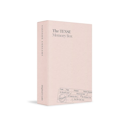 TAEYEON CONCERT [The TENSE] (Memory Box Digital Code)