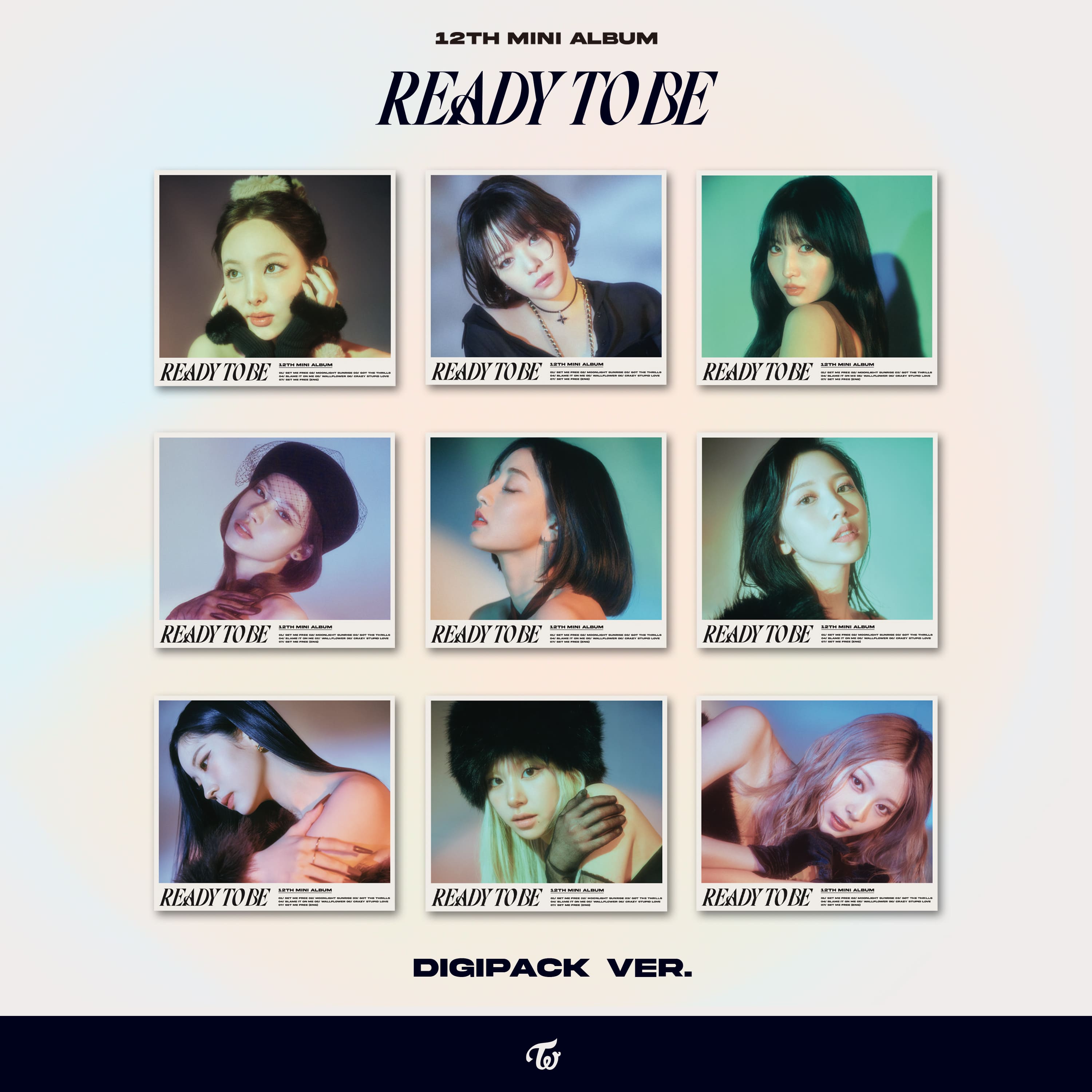 TWICE 12th Mini Album [READY TO BE] (Digipack Ver.)