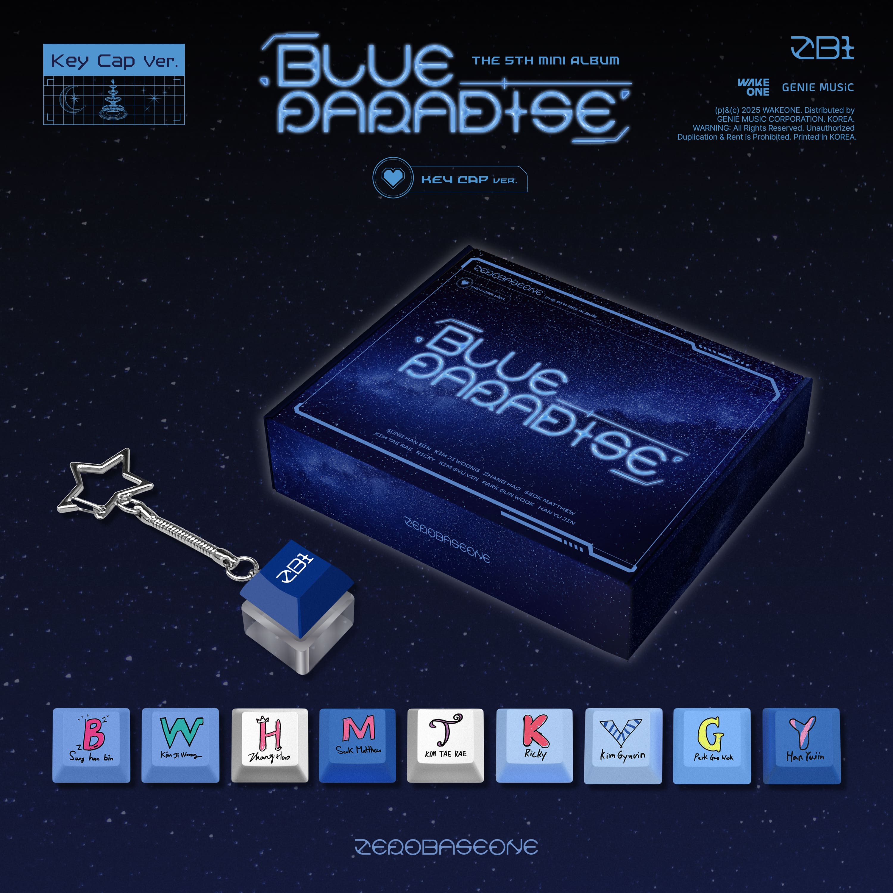 ZEROBASEONE 5th Mini Album [BLUE PARADISE] (Key Cap Ver.)