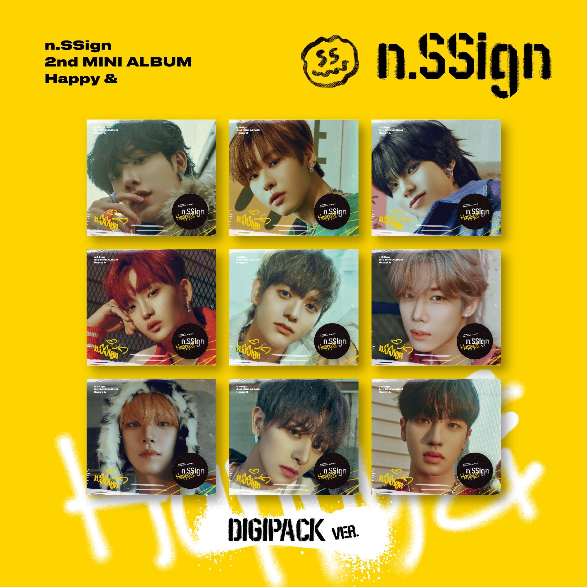 n.SSign 2nd Mini Album - Happy & (DIGIPACK VERSION)