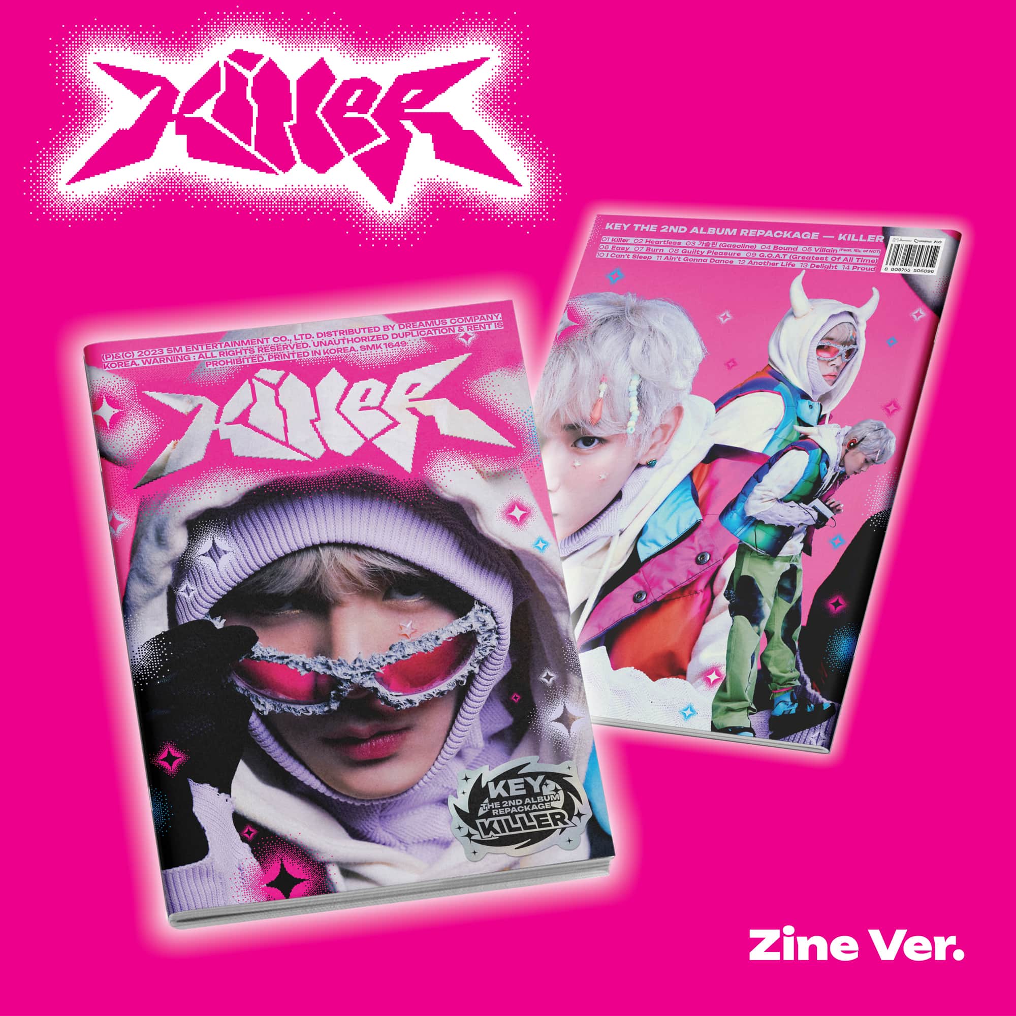 KEY 2nd Album Repackage [Killer] (Zine Ver.)