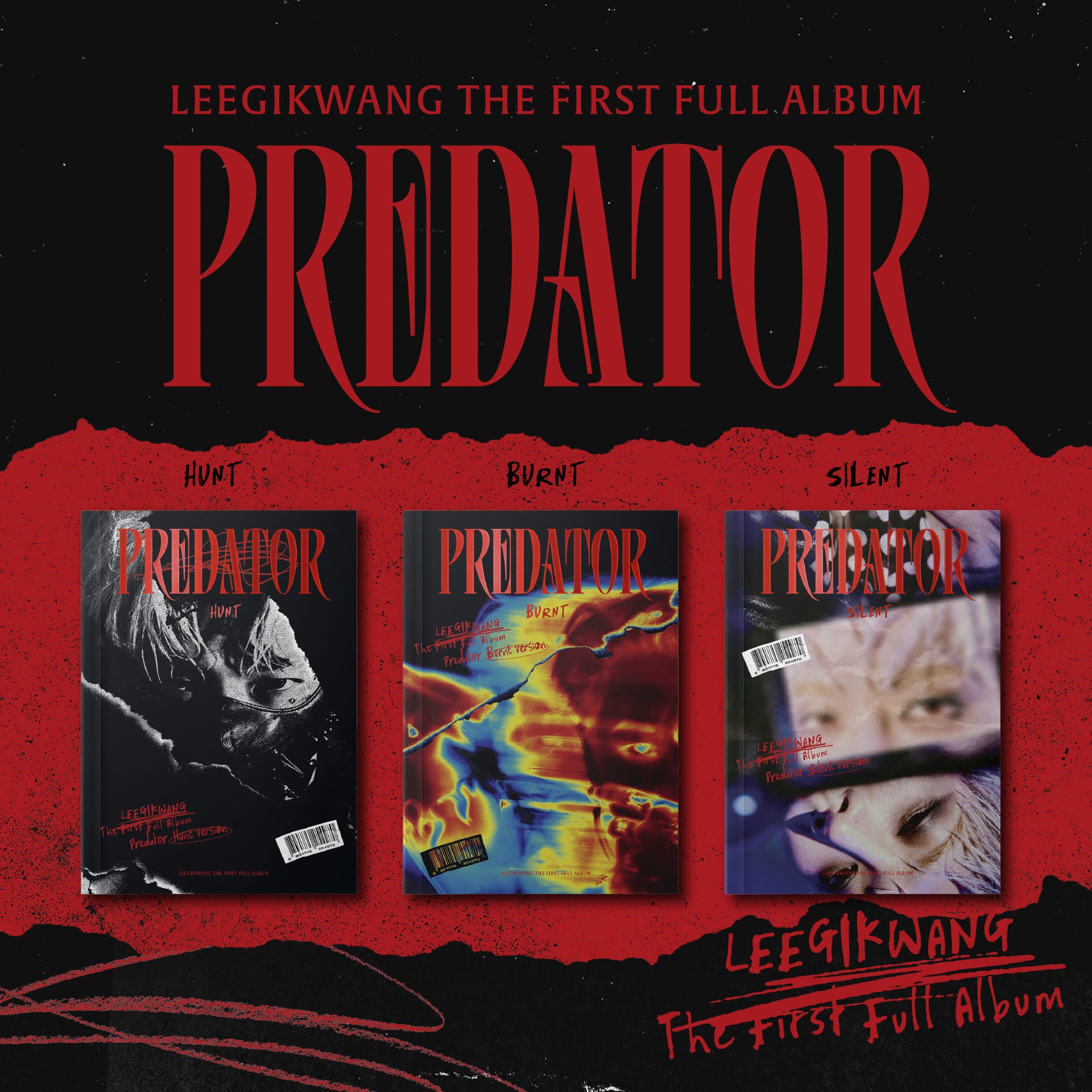 LEE GIKWANG (HIGHLIGHT) 1st Full Album [Predator]