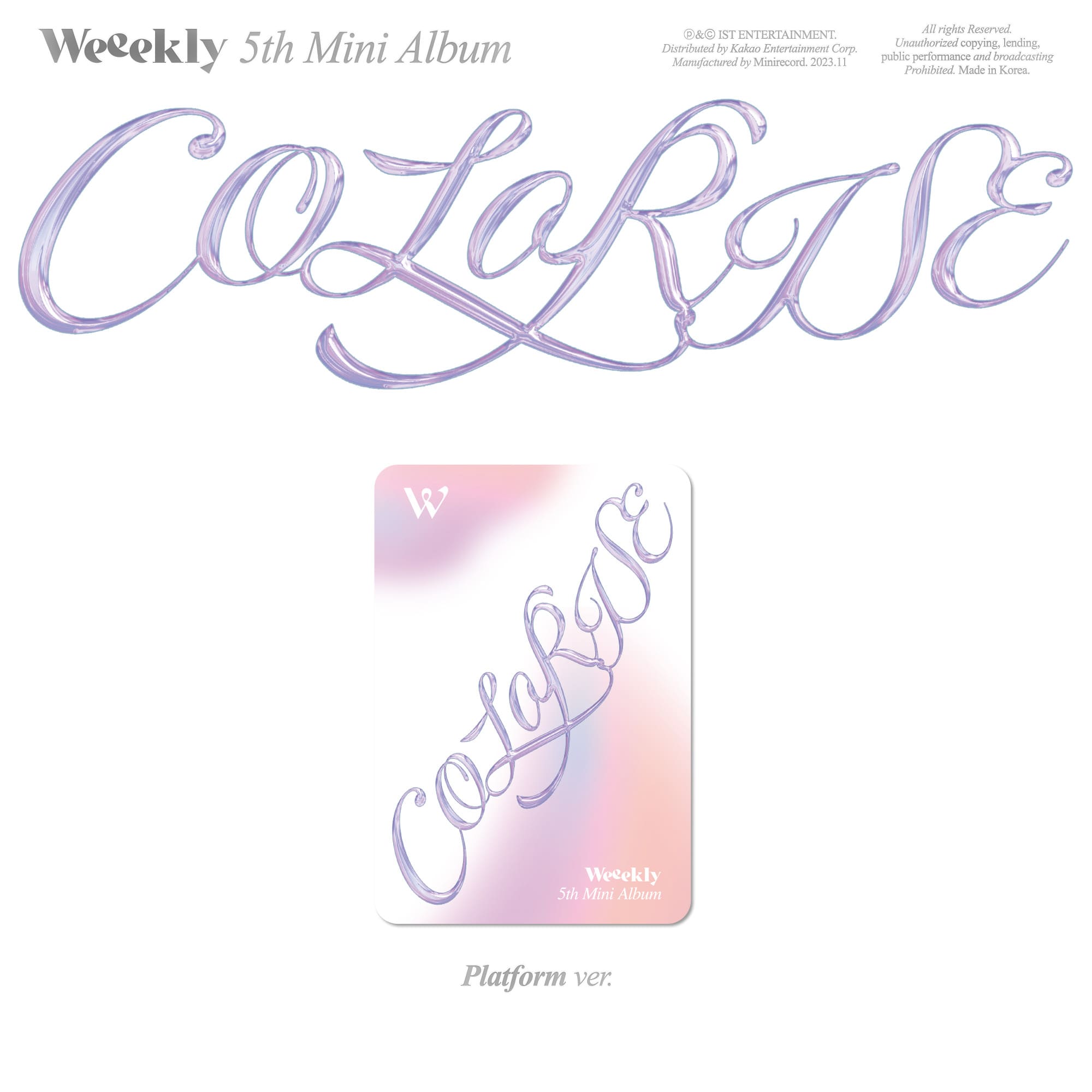 Weeekly 5th Mini Album [ColoRise] (Platform Ver.)