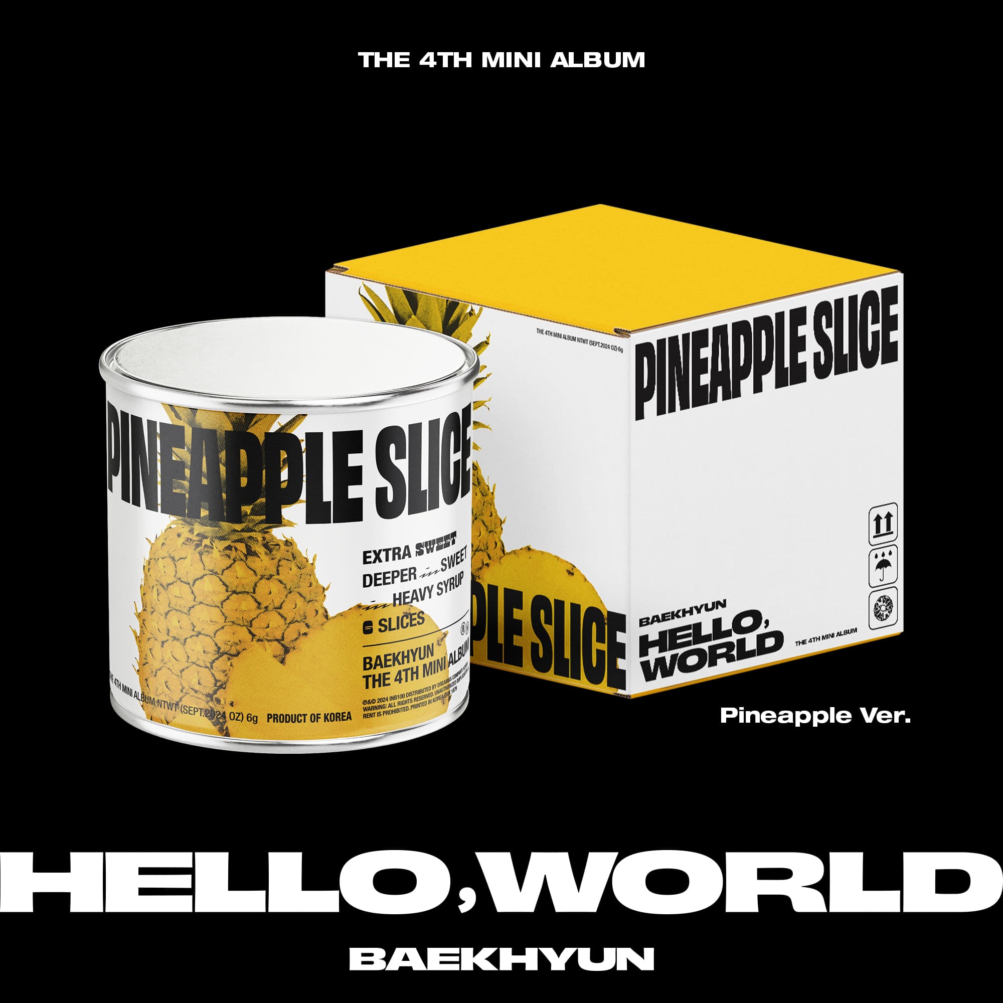 BAEKHYUN (EXO) 4th Mini Album [Hello, World] (Pineapple Ver.) (Limited Ver.)