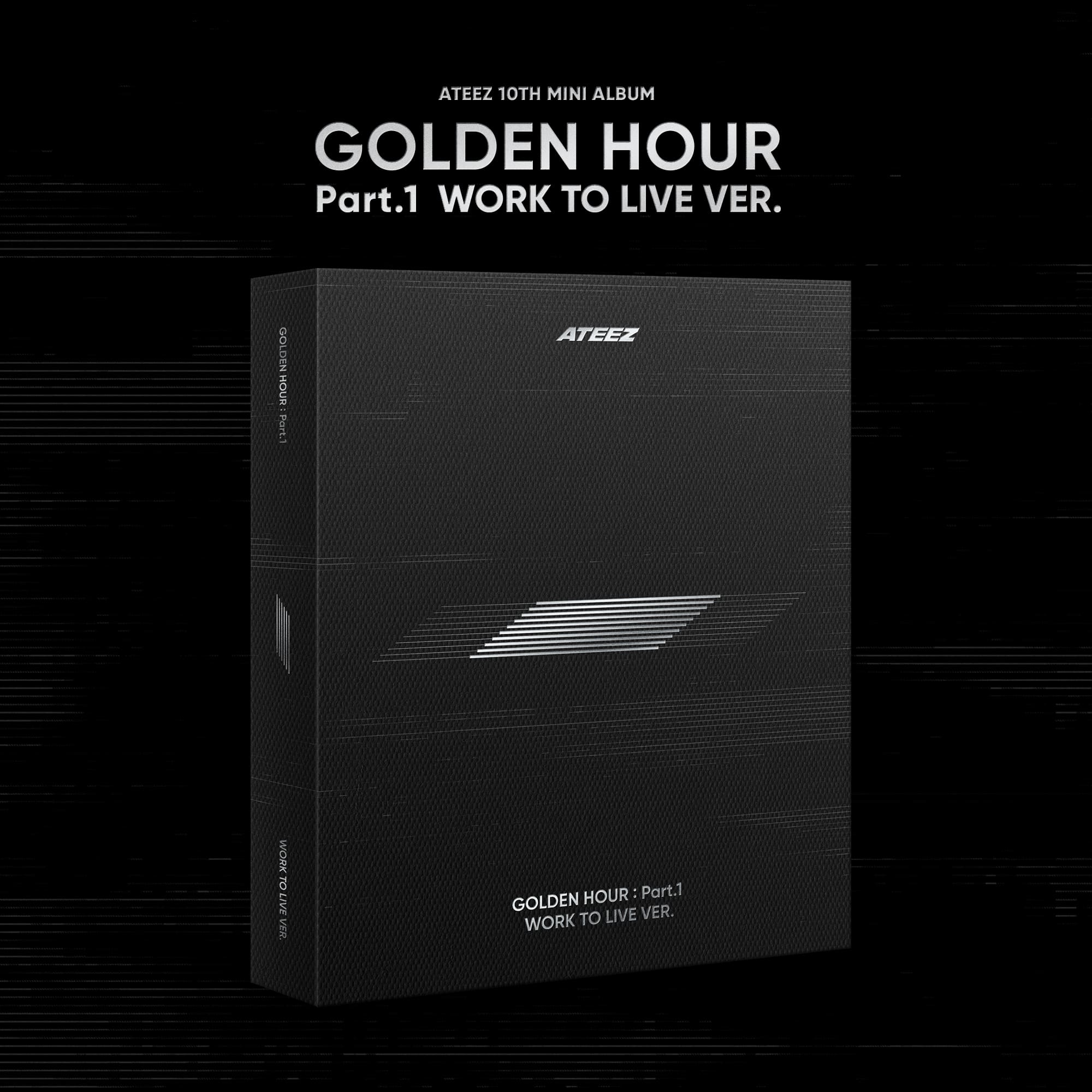 ATEEZ - [GOLDEN HOUR PART.1 WORK TO LIVE VER] (10TH MINI ALBUM) (4DISC)
