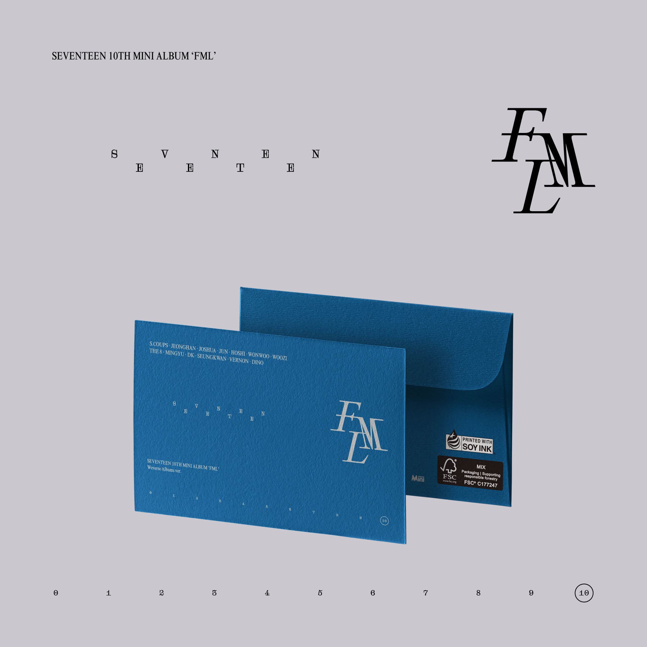 SEVENTEEN 10th Mini Album [FML] (Weverse Albums Ver.)