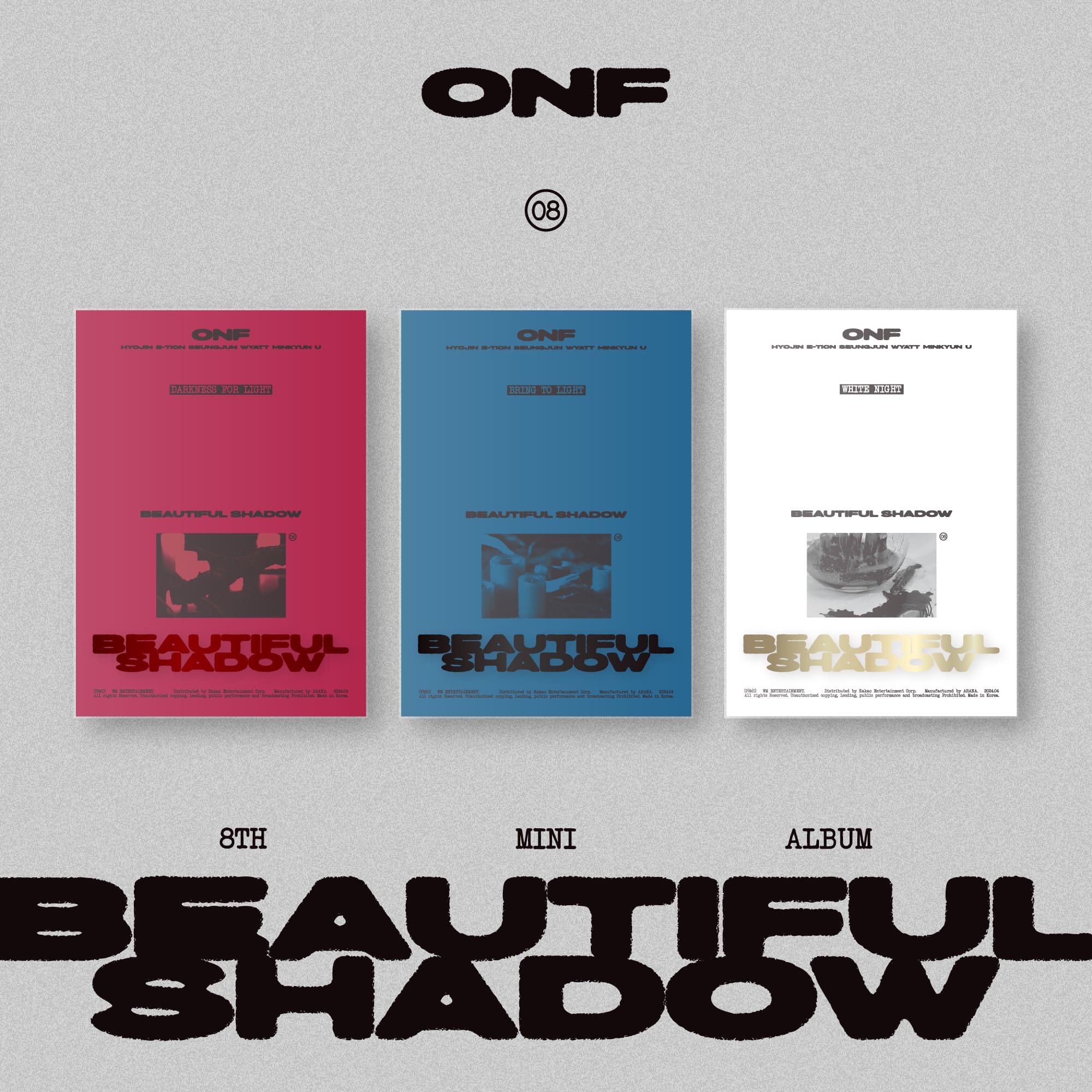 ONF 8th Mini Album [BEAUTIFUL SHADOW]