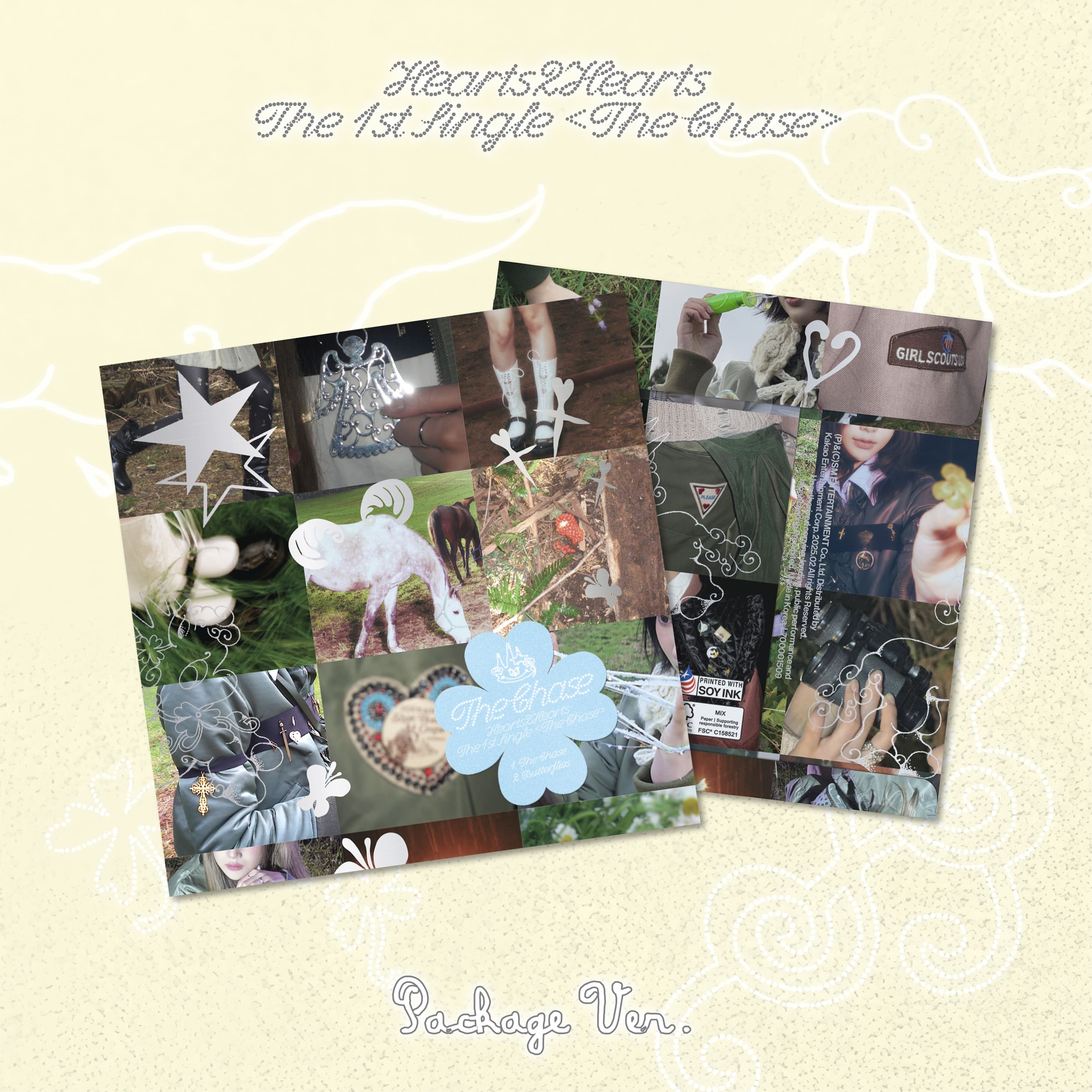 Hearts2Hearts 1st Single Album [The Chase] (Package Ver.)